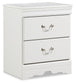 Anarasia Two Drawer Night Stand - Discount Furniture Connection