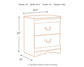 Anarasia Two Drawer Night Stand - Discount Furniture Connection