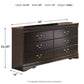 Huey Vineyard Six Drawer Dresser - Discount Furniture Connection