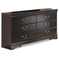 Huey Vineyard Six Drawer Dresser - Discount Furniture Connection