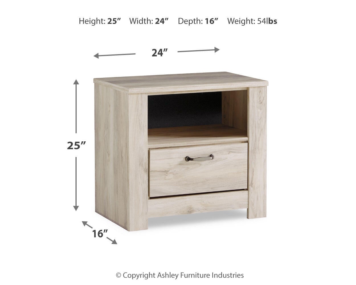 Bellaby One Drawer Night Stand - Discount Furniture Connection
