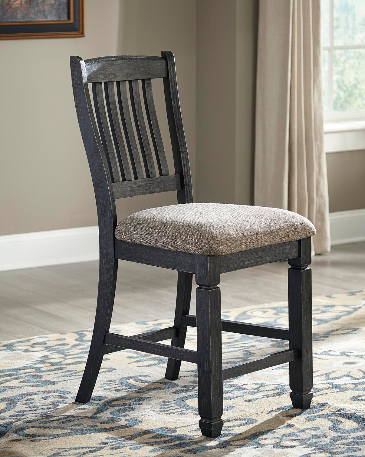 Tyler Creek Upholstered Barstool (2/CN) - Discount Furniture Connection