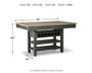 Tyler Creek RECT Dining Room Counter Table - Discount Furniture Connection