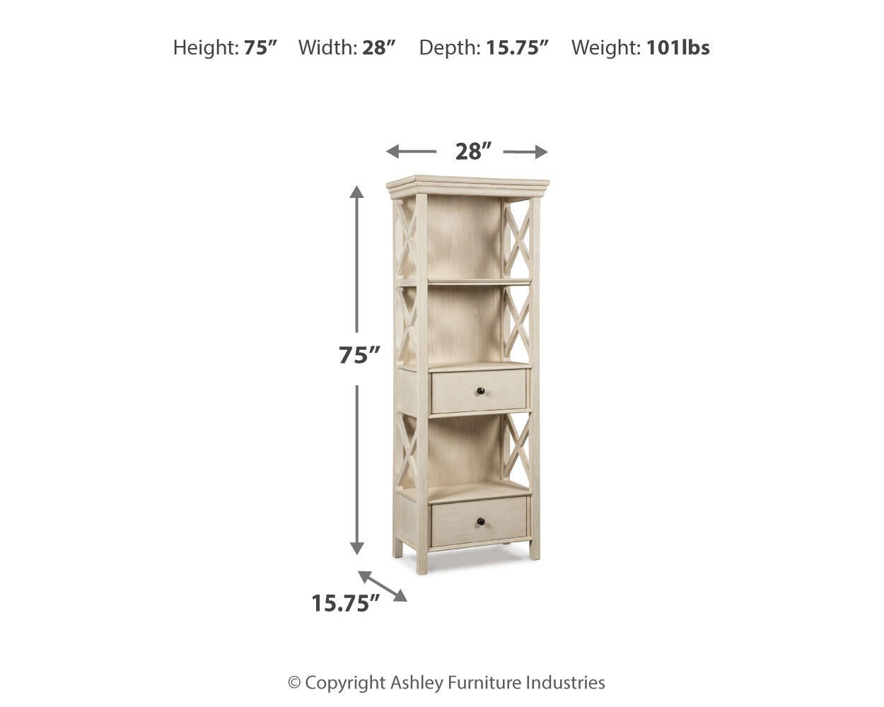 Bolanburg Display Cabinet - Discount Furniture Connection