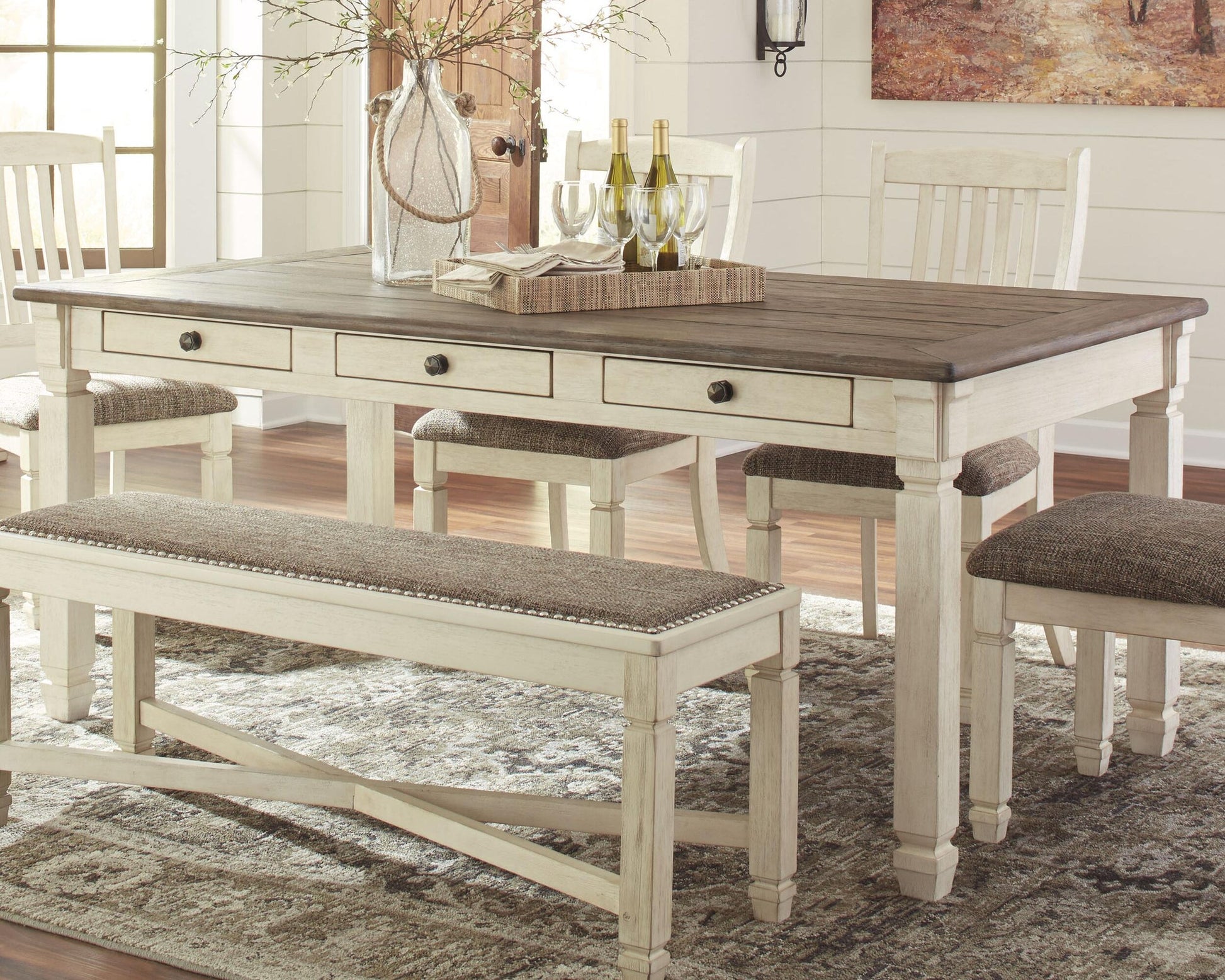 Bolanburg Rectangular Dining Room Table - Discount Furniture Connection