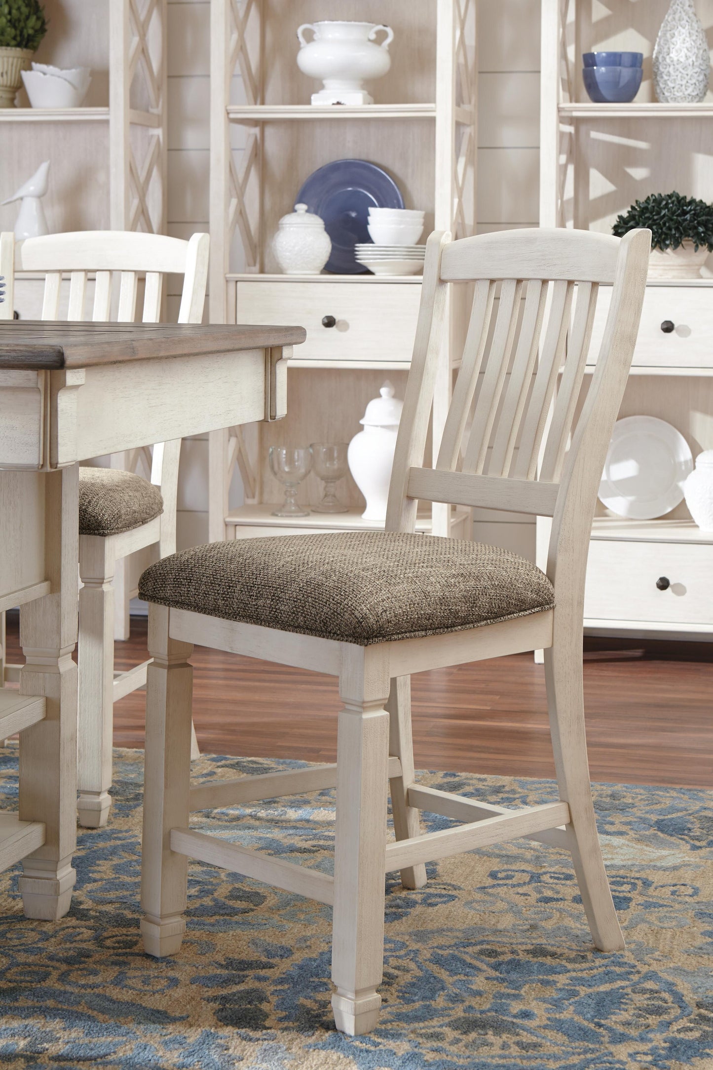 Bolanburg Upholstered Barstool (2/CN) - Discount Furniture Connection