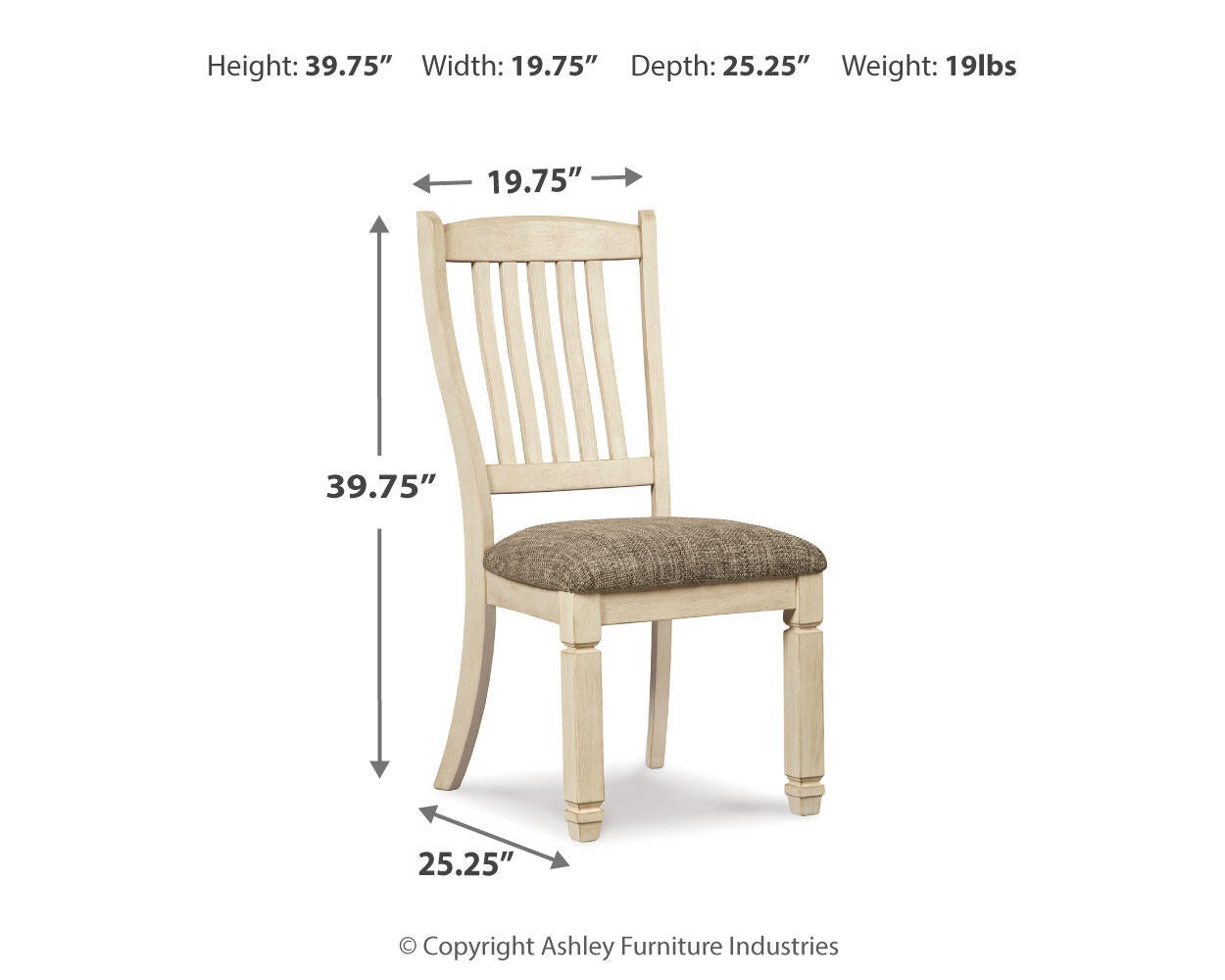 Bolanburg Dining UPH Side Chair (2/CN) - Discount Furniture Connection