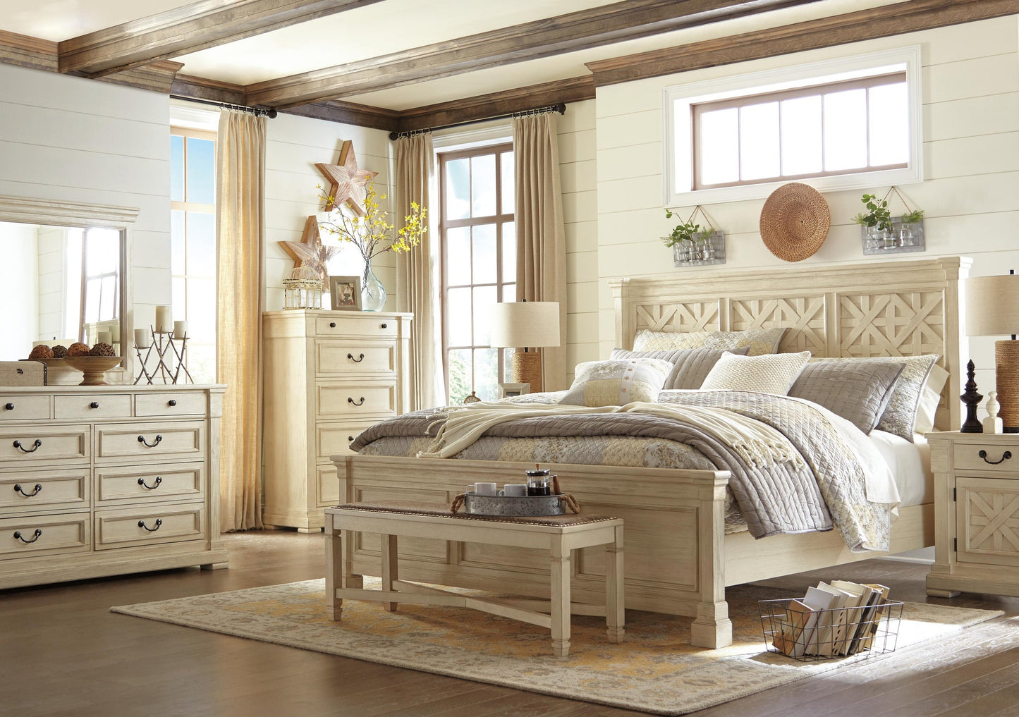 Bolanburg Large UPH Dining Room Bench - Discount Furniture Connection