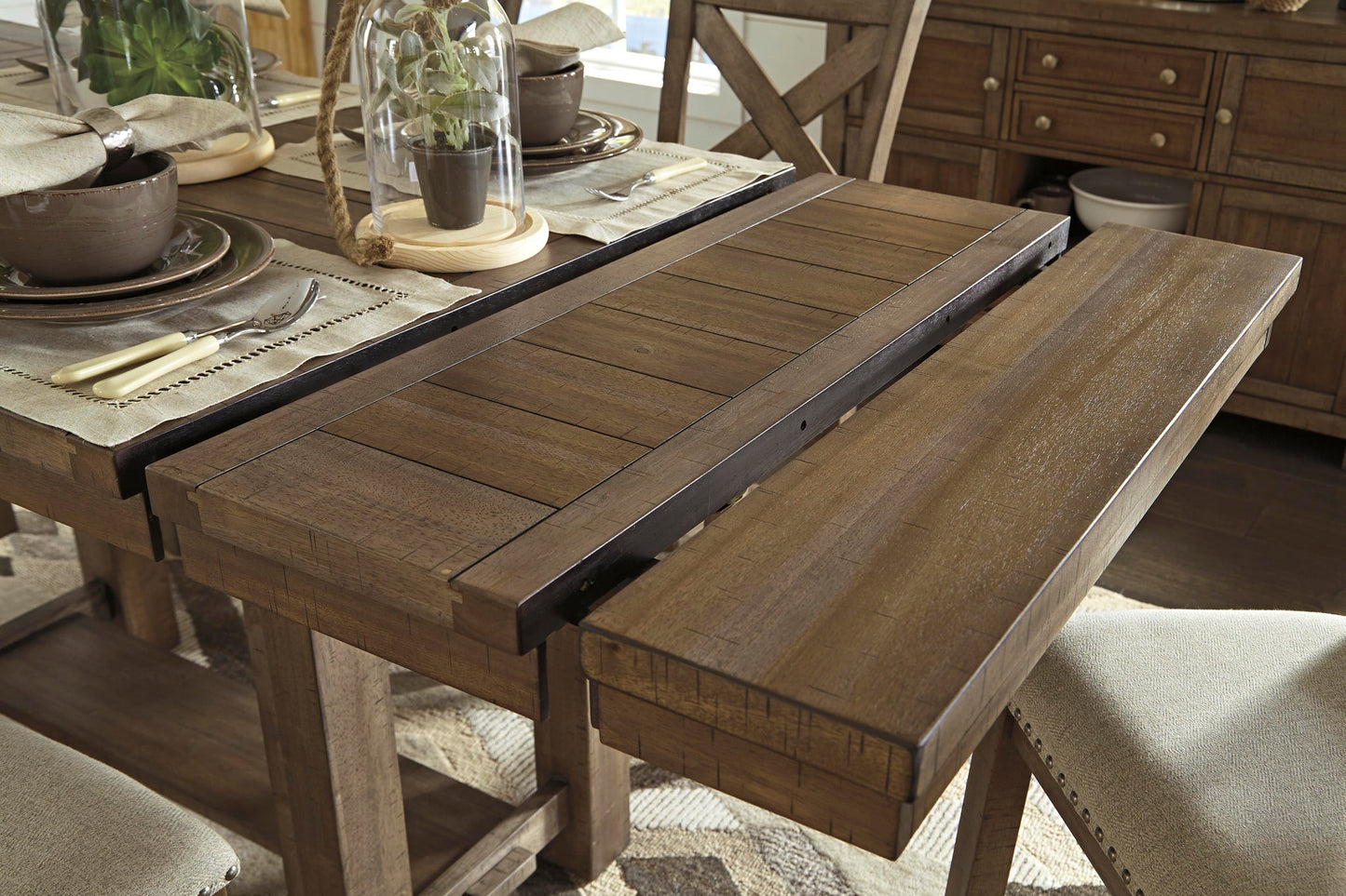 Moriville RECT DRM Counter EXT Table - Discount Furniture Connection