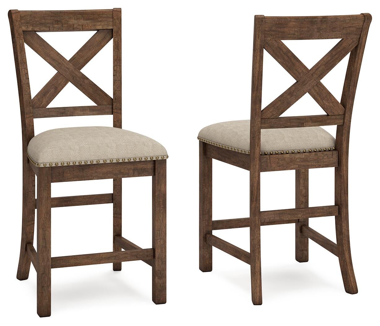 Moriville Upholstered Barstool (2/CN) - Discount Furniture Connection