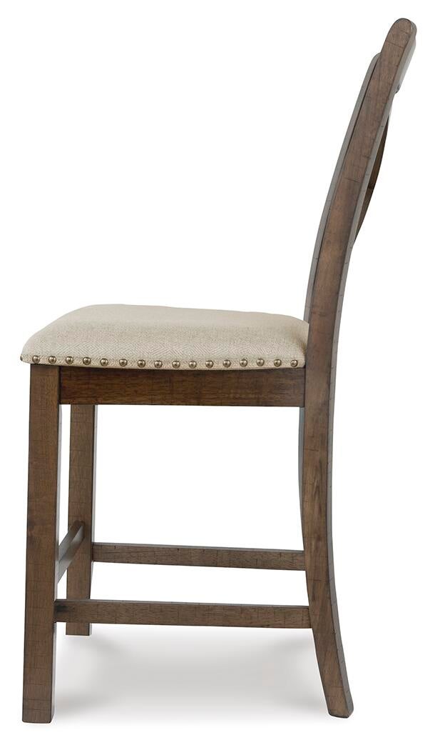 Moriville Upholstered Barstool (2/CN) - Discount Furniture Connection