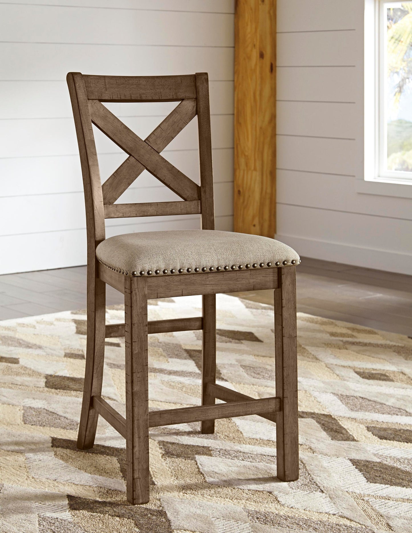 Moriville Upholstered Barstool (2/CN) - Discount Furniture Connection