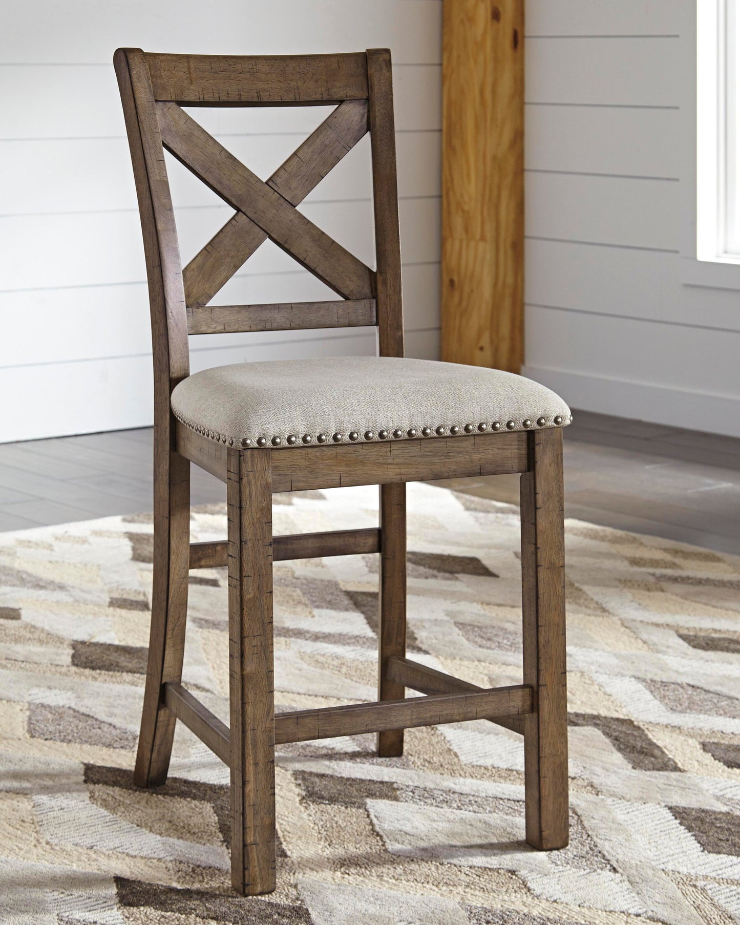 Moriville Upholstered Barstool (2/CN) - Discount Furniture Connection