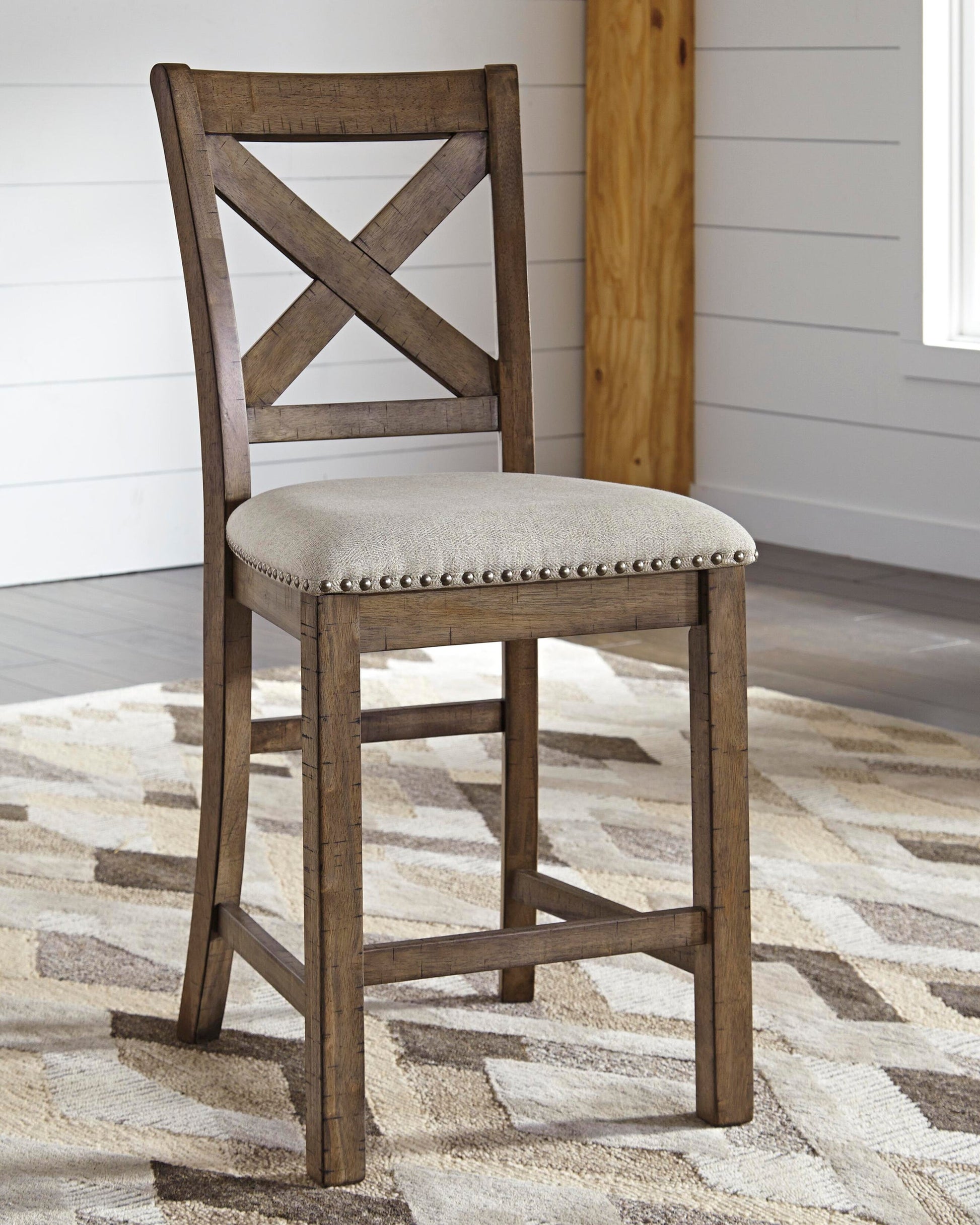 Moriville Upholstered Barstool (2/CN) - Discount Furniture Connection