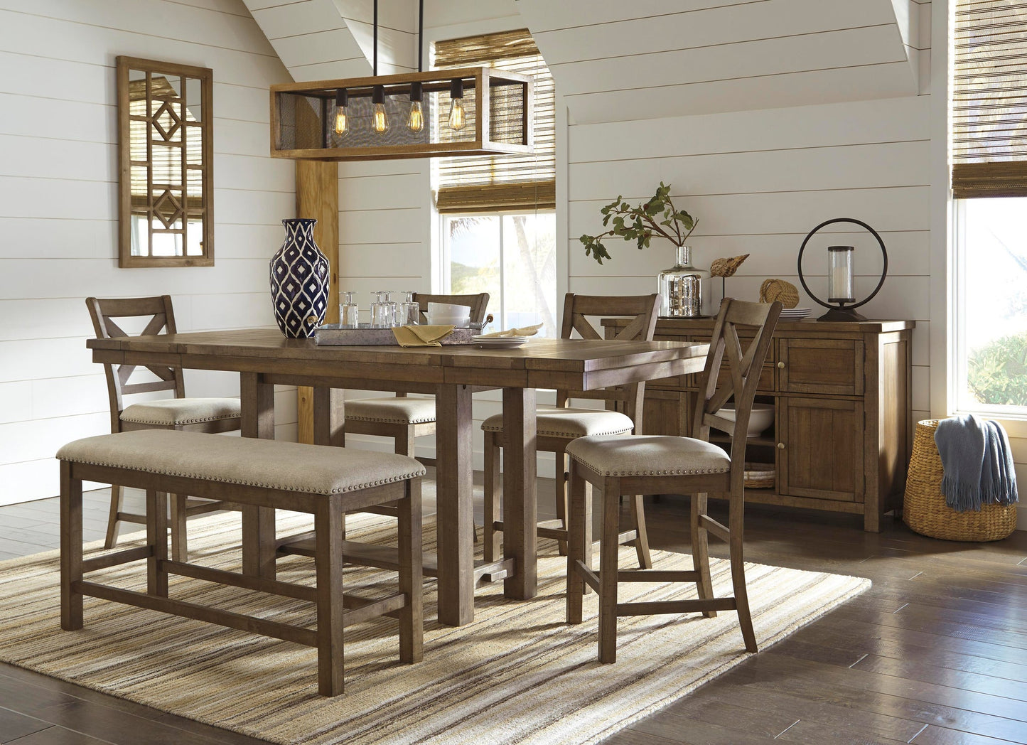 Moriville Double UPH Bench (1/CN) - Discount Furniture Connection