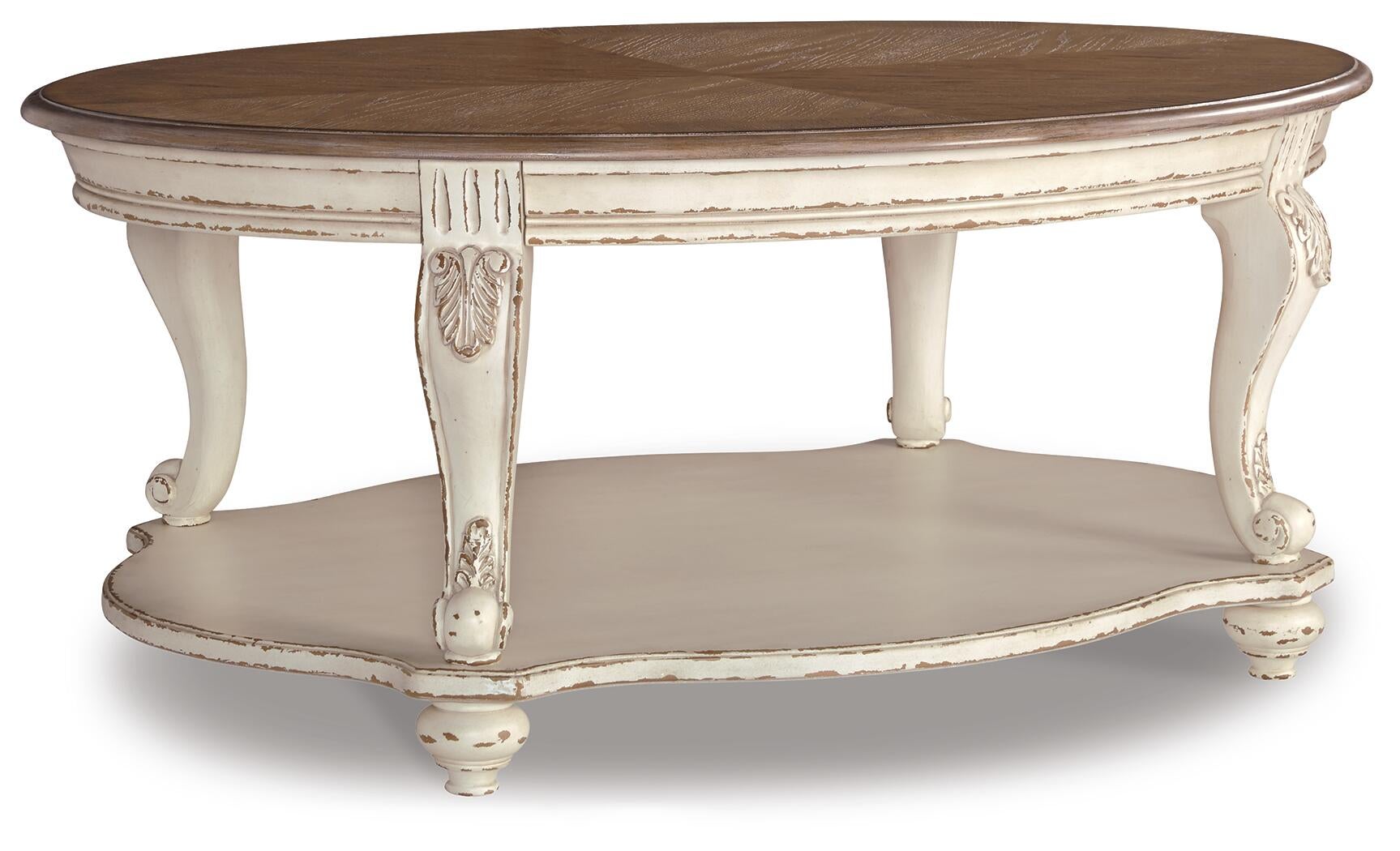 Realyn Oval Cocktail Table - Discount Furniture Connection