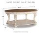 Realyn Oval Cocktail Table - Discount Furniture Connection