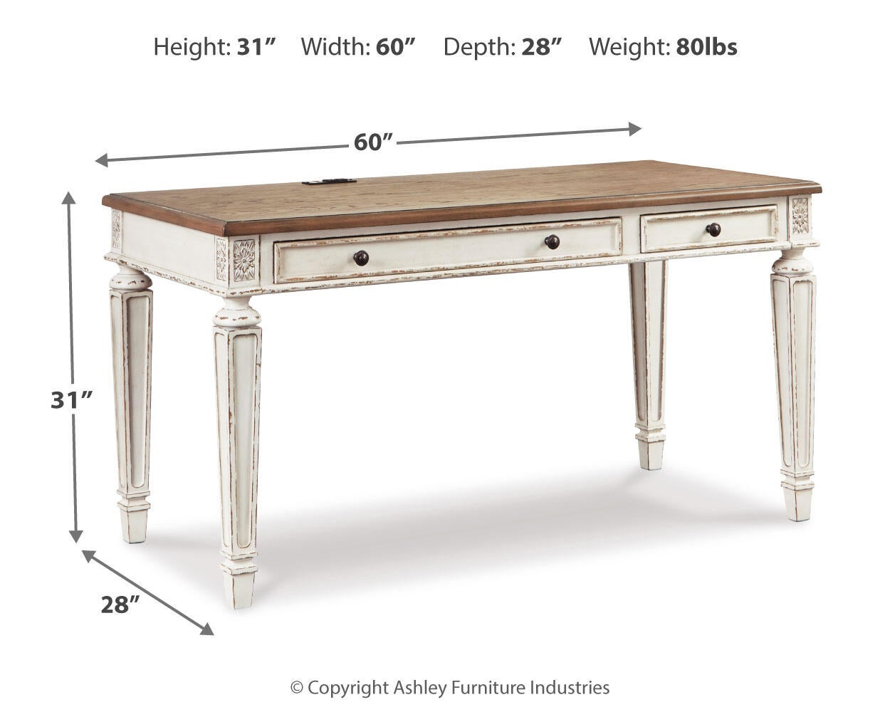 Realyn Home Office Desk - Discount Furniture Connection