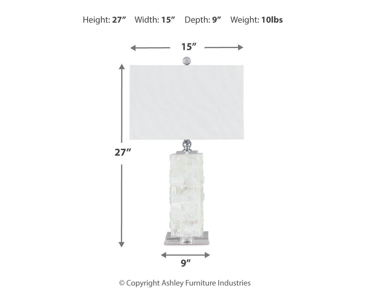 Malise Alabaster Table Lamp (1/CN) - Discount Furniture Connection