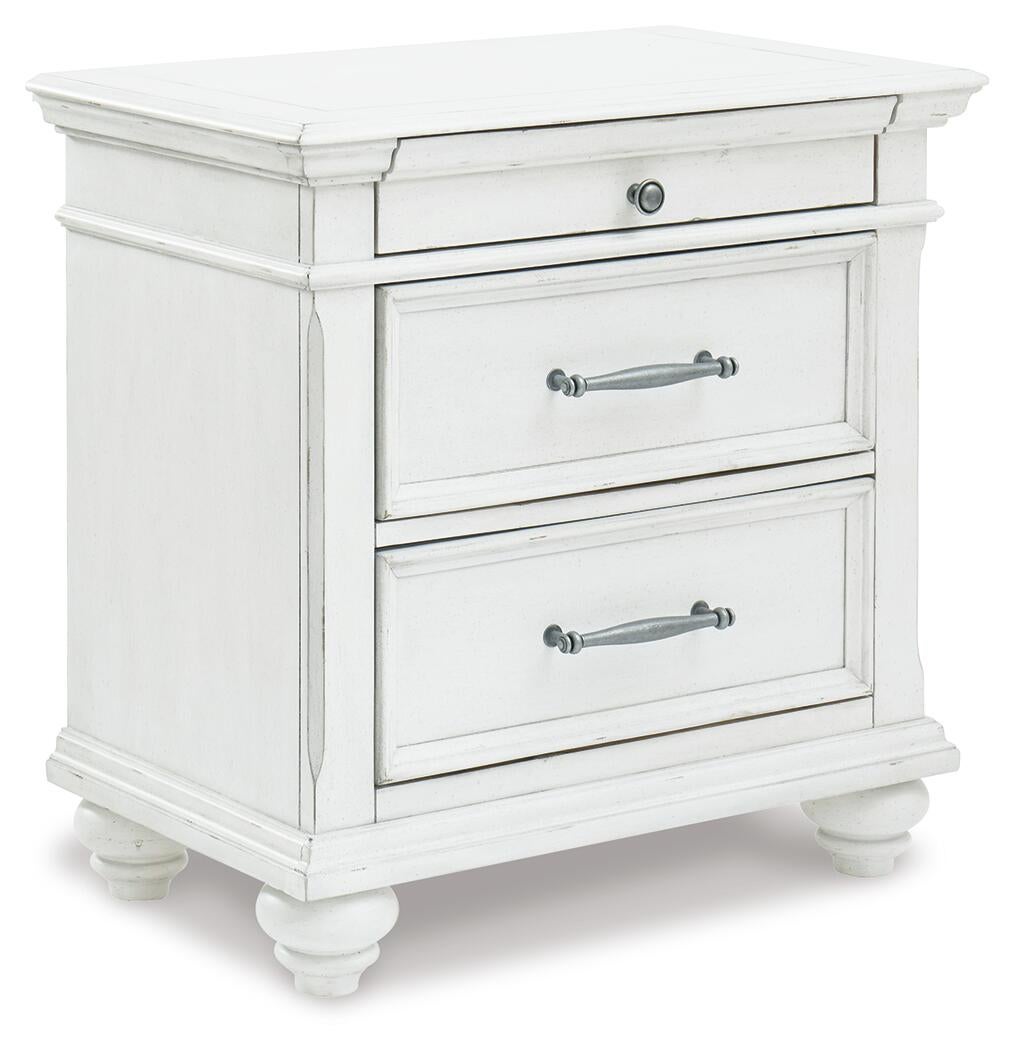 Kanwyn Three Drawer Night Stand - Discount Furniture Connection