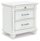 Kanwyn Three Drawer Night Stand - Discount Furniture Connection