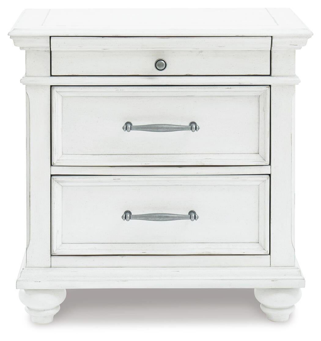 Kanwyn Three Drawer Night Stand - Discount Furniture Connection