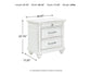 Kanwyn Three Drawer Night Stand - Discount Furniture Connection