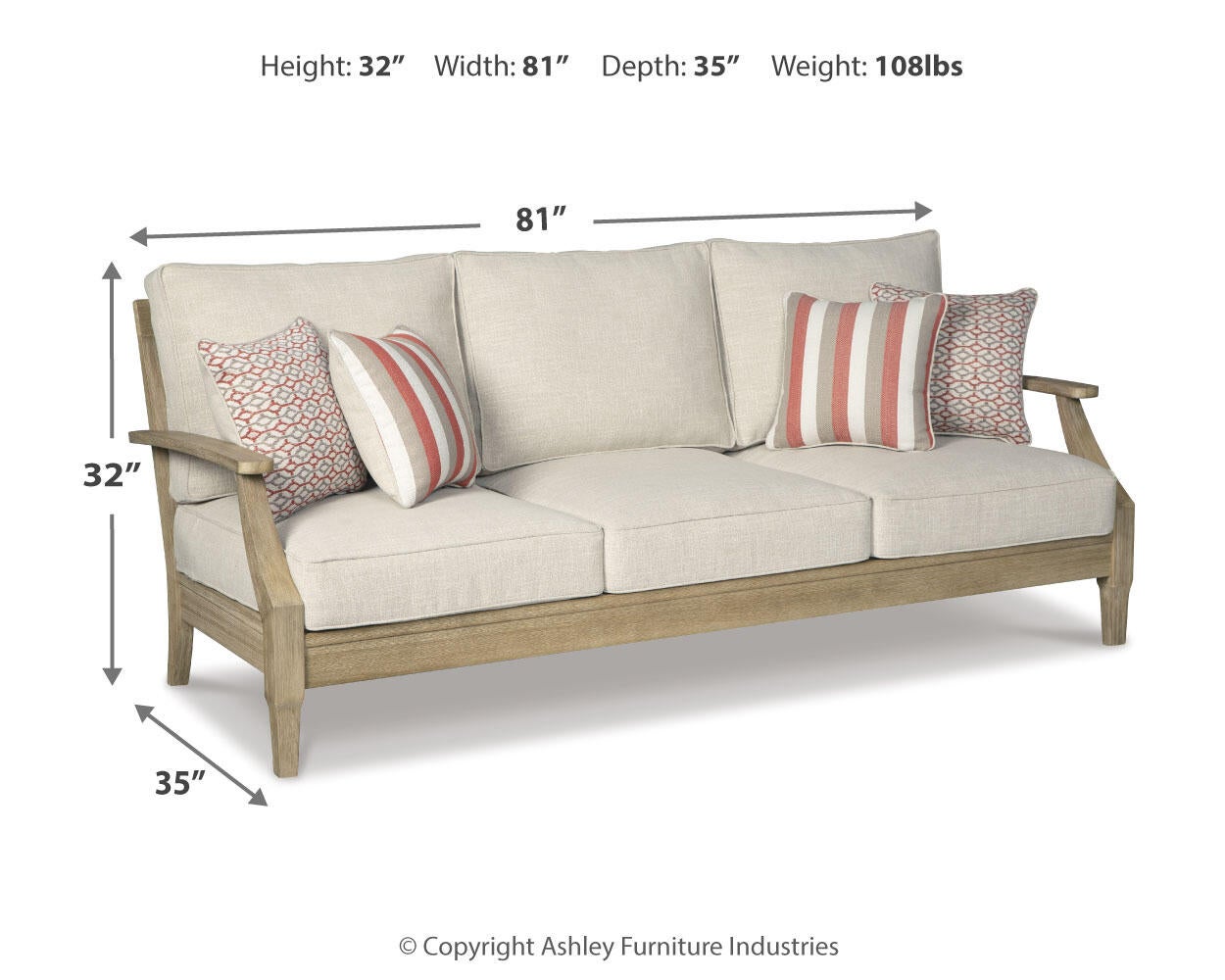 Clare View Sofa with Cushion - Discount Furniture Connection