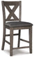 Caitbrook Upholstered Barstool (2/CN) - Discount Furniture Connection