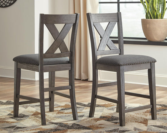 Caitbrook Upholstered Barstool (2/CN) - Discount Furniture Connection
