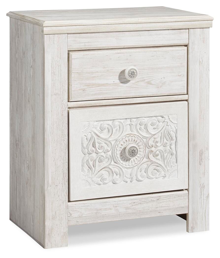 Paxberry Two Drawer Night Stand - Discount Furniture Connection