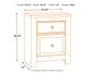 Paxberry Two Drawer Night Stand - Discount Furniture Connection