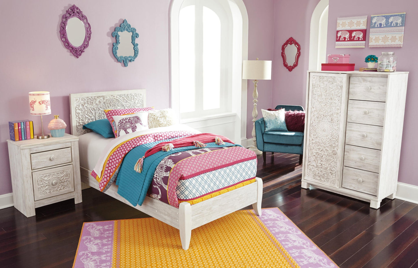 Paxberry Two Drawer Night Stand - Discount Furniture Connection