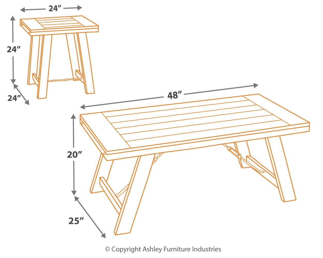 Noorbrook Occasional Table Set (3/CN) - Discount Furniture Connection