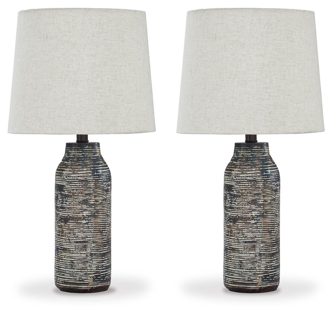 Mahima Paper Table Lamp (2/CN) - Discount Furniture Connection