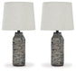 Mahima Paper Table Lamp (2/CN) - Discount Furniture Connection