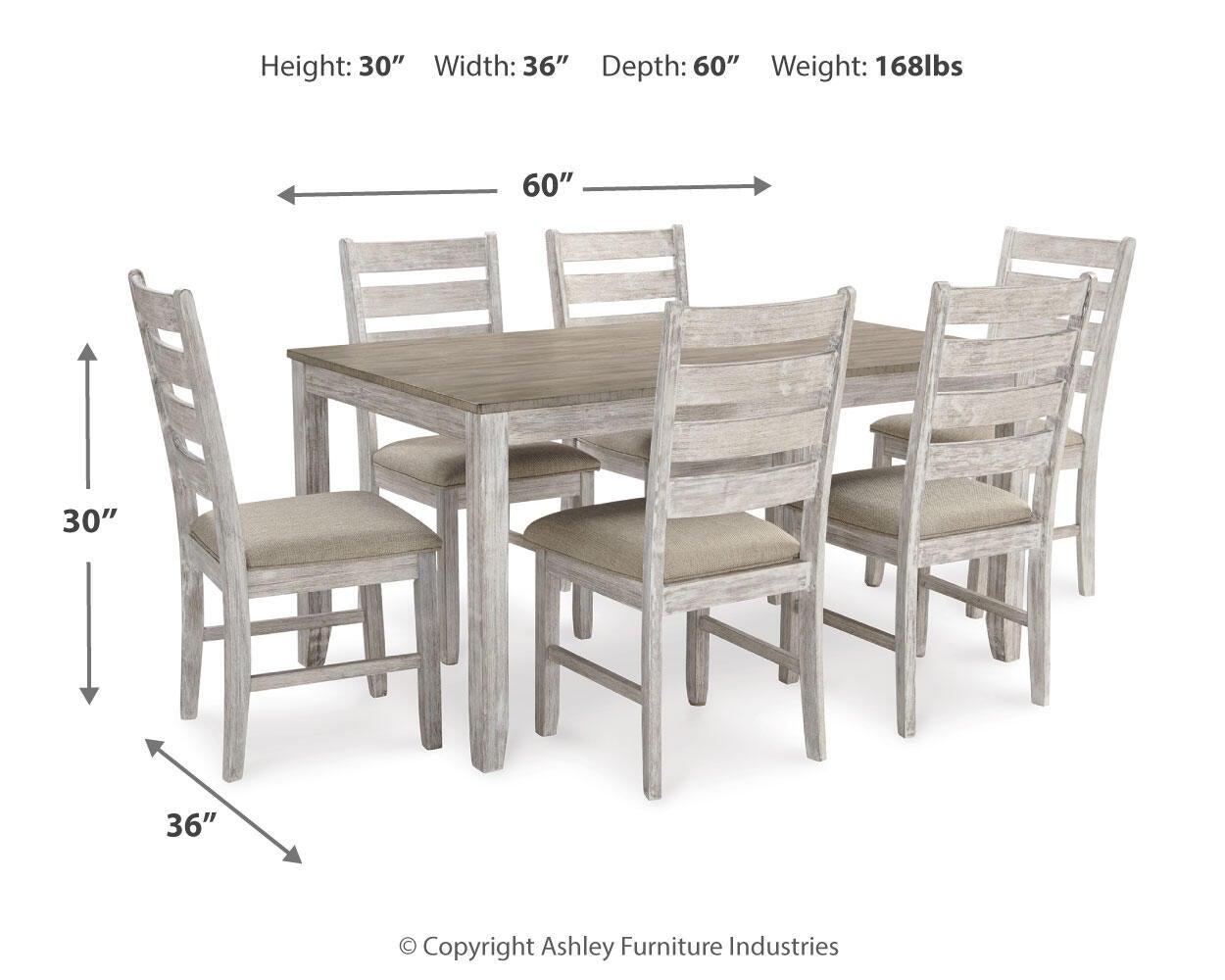 Skempton Dining Room Table Set (7/CN) - Discount Furniture Connection