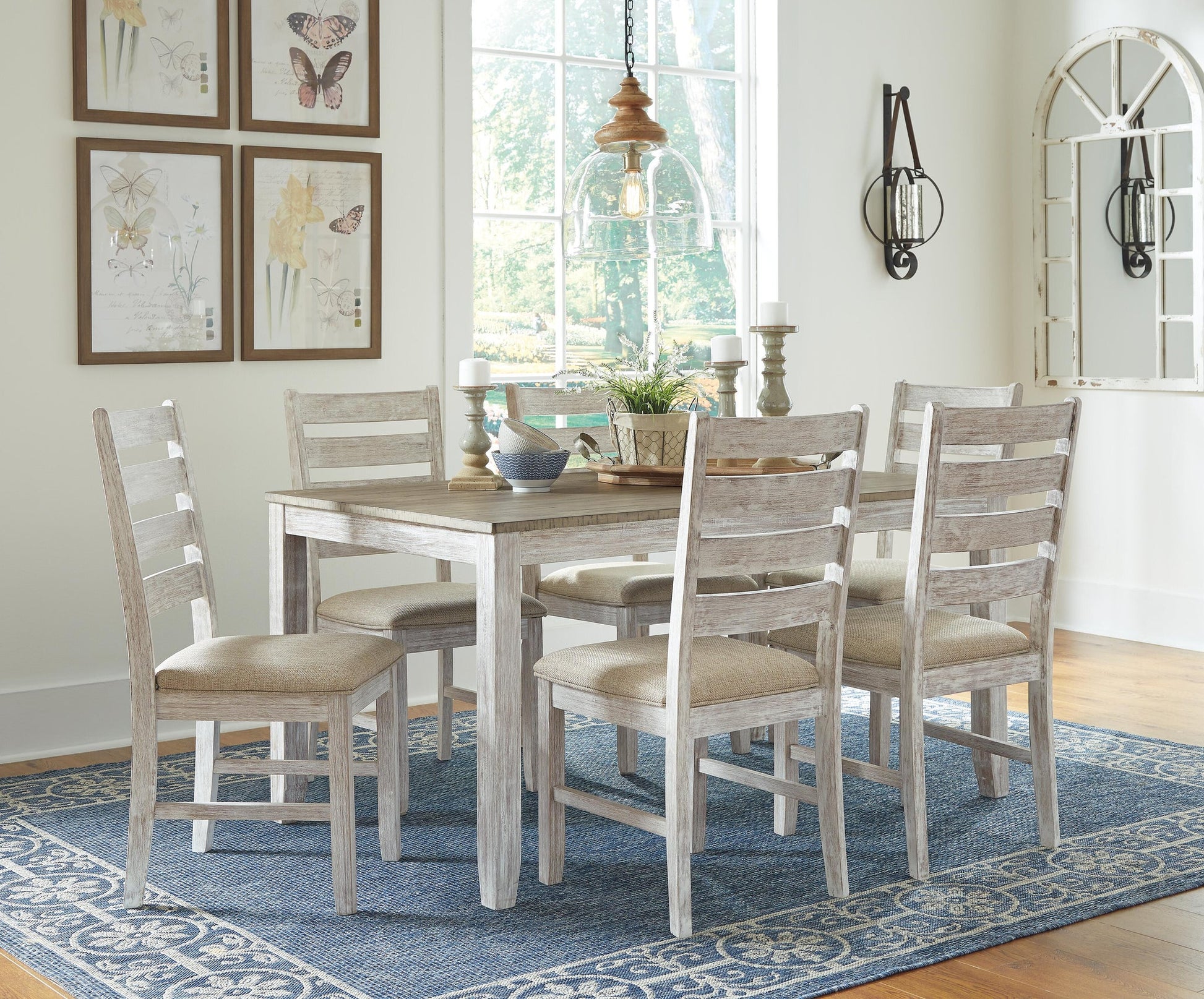 Skempton Dining Room Table Set (7/CN) - Discount Furniture Connection
