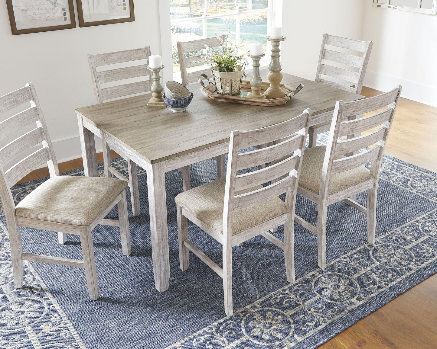 Skempton Dining Room Table Set (7/CN) - Discount Furniture Connection