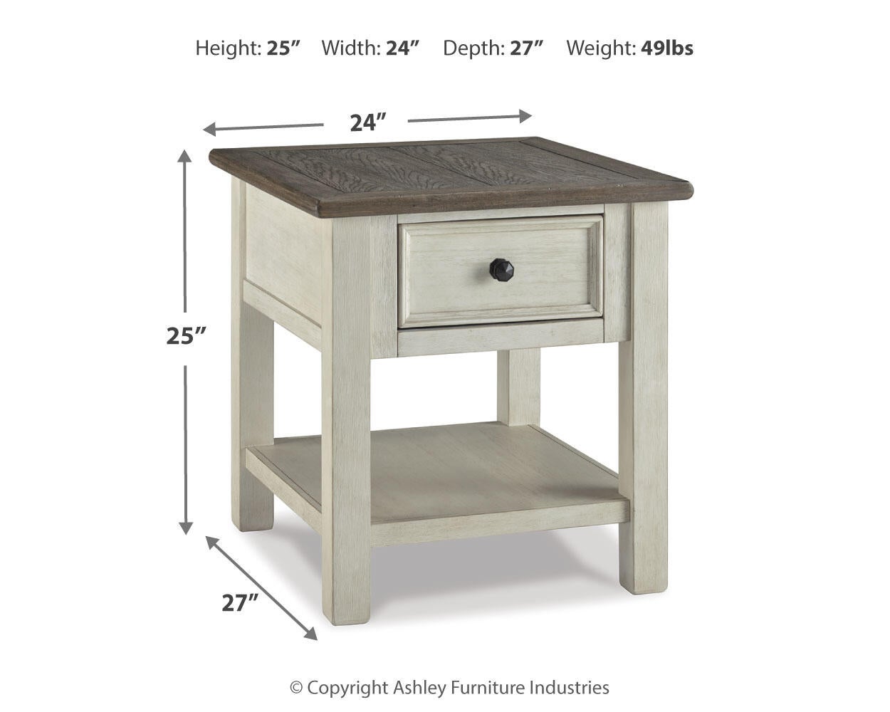 Bolanburg Rectangular End Table - Discount Furniture Connection
