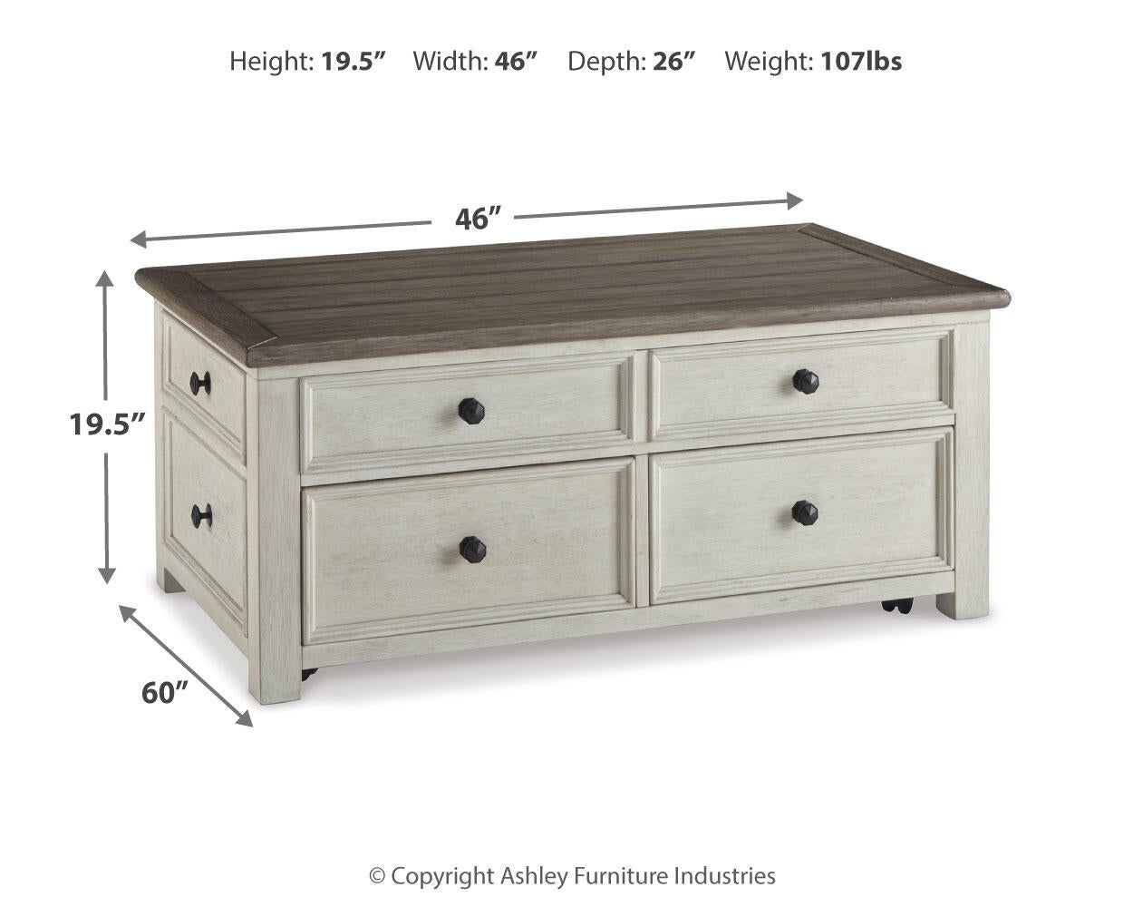 Bolanburg Lift Top Cocktail Table - Discount Furniture Connection