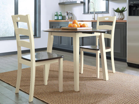 Woodanville Round DRM Drop Leaf Table - Discount Furniture Connection