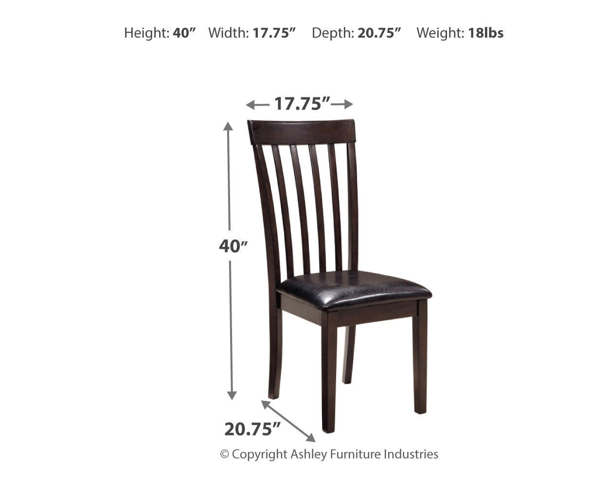 Hammis Dining UPH Side Chair (2/CN) - Discount Furniture Connection