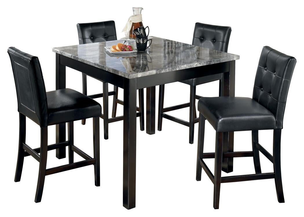 Maysville Square Counter TBL Set (5/CN) - Discount Furniture Connection