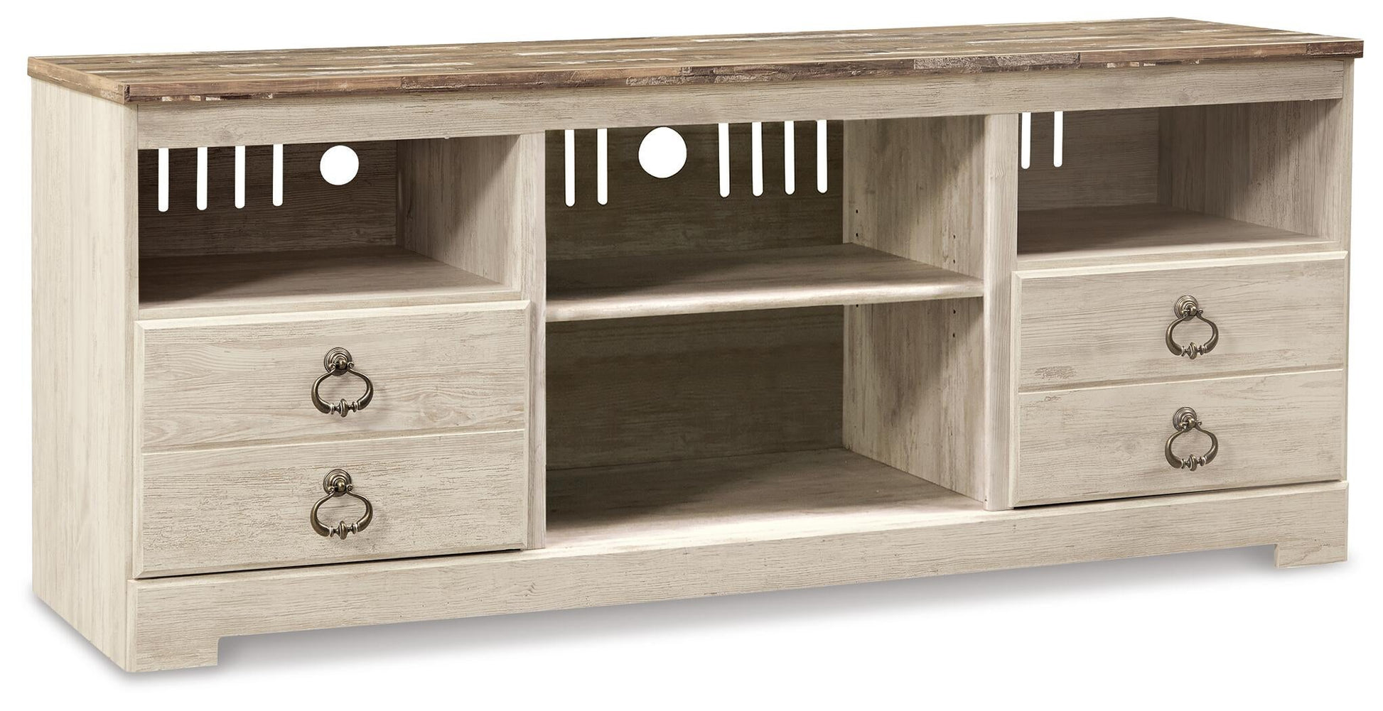 Willowton LG TV Stand w/Fireplace Option - Discount Furniture Connection
