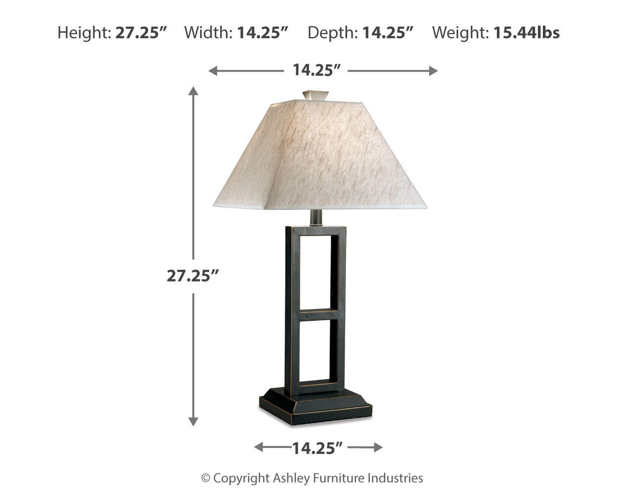 Deidra Metal Table Lamp (2/CN) - Discount Furniture Connection