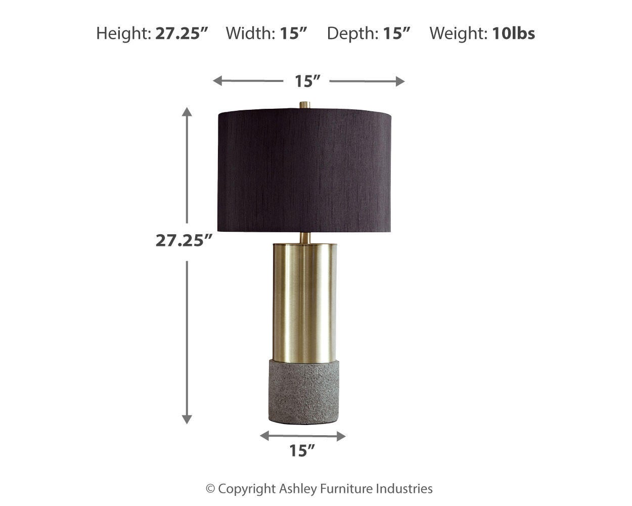 Jacek Metal Table Lamp (2/CN) - Discount Furniture Connection