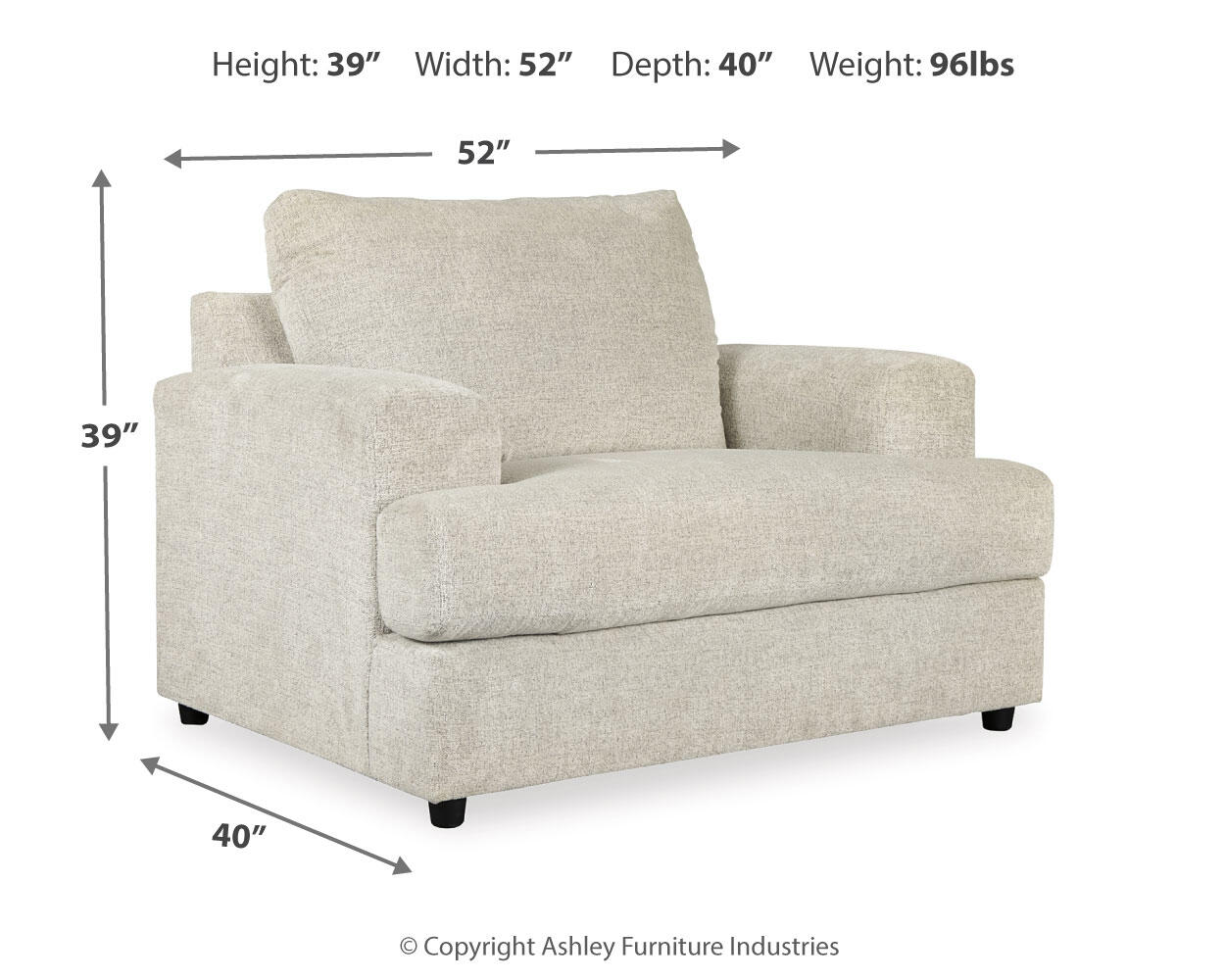 Soletren Chair and a Half - Discount Furniture Connection