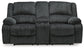 Draycoll DBL Rec Loveseat w/Console - Discount Furniture Connection