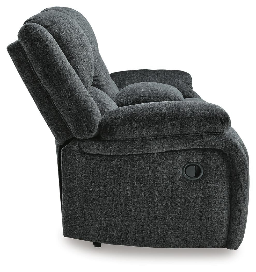 Draycoll DBL Rec Loveseat w/Console - Discount Furniture Connection